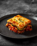 Vegetable moussaka with golden bechamel
