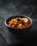 Aubergine, chickpea and preserved lemon tagine