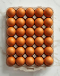 Tray of Burford Brown eggs