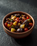 Sicilian caponata with aubergine and courgette