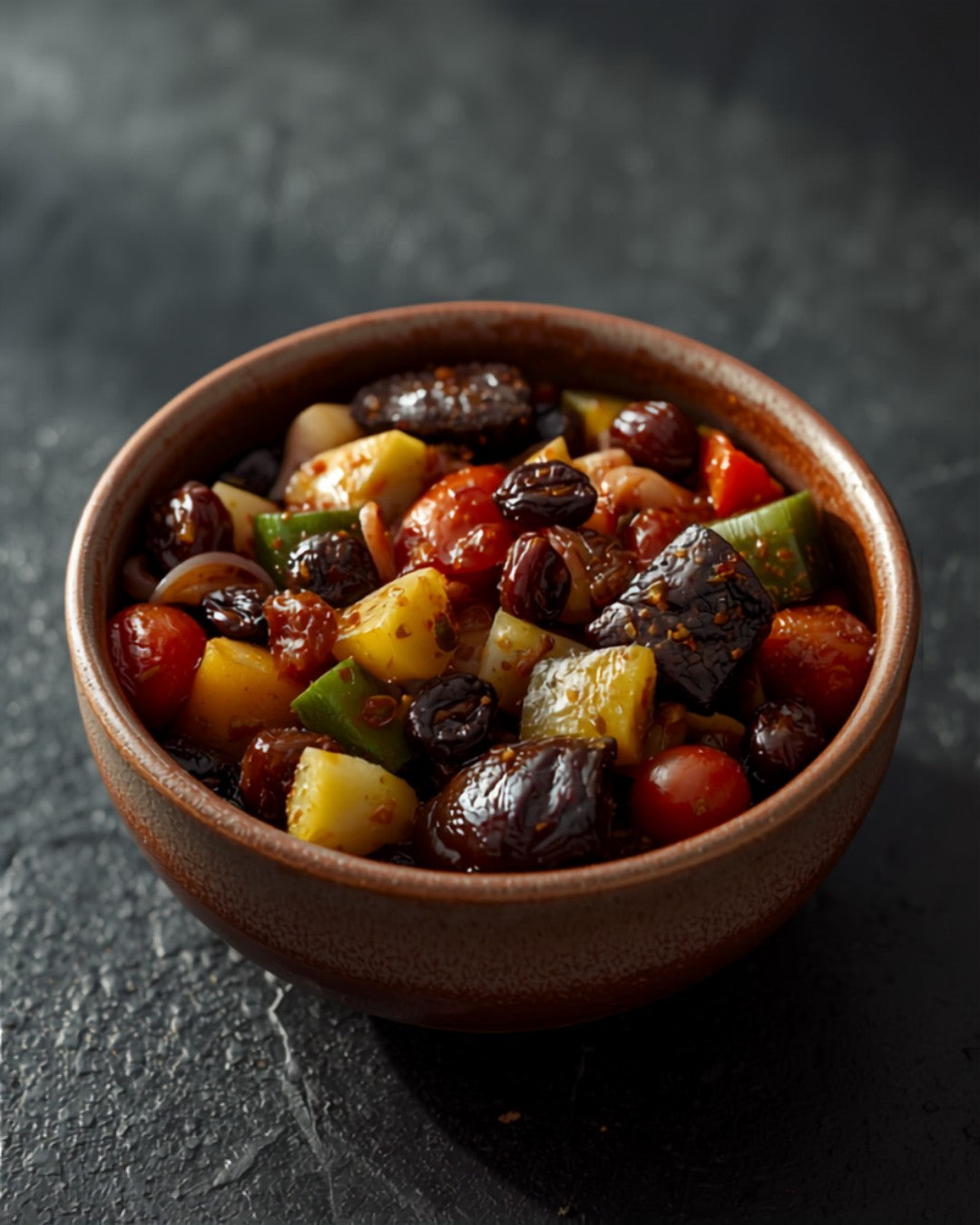 Sicilian caponata with aubergine and courgette