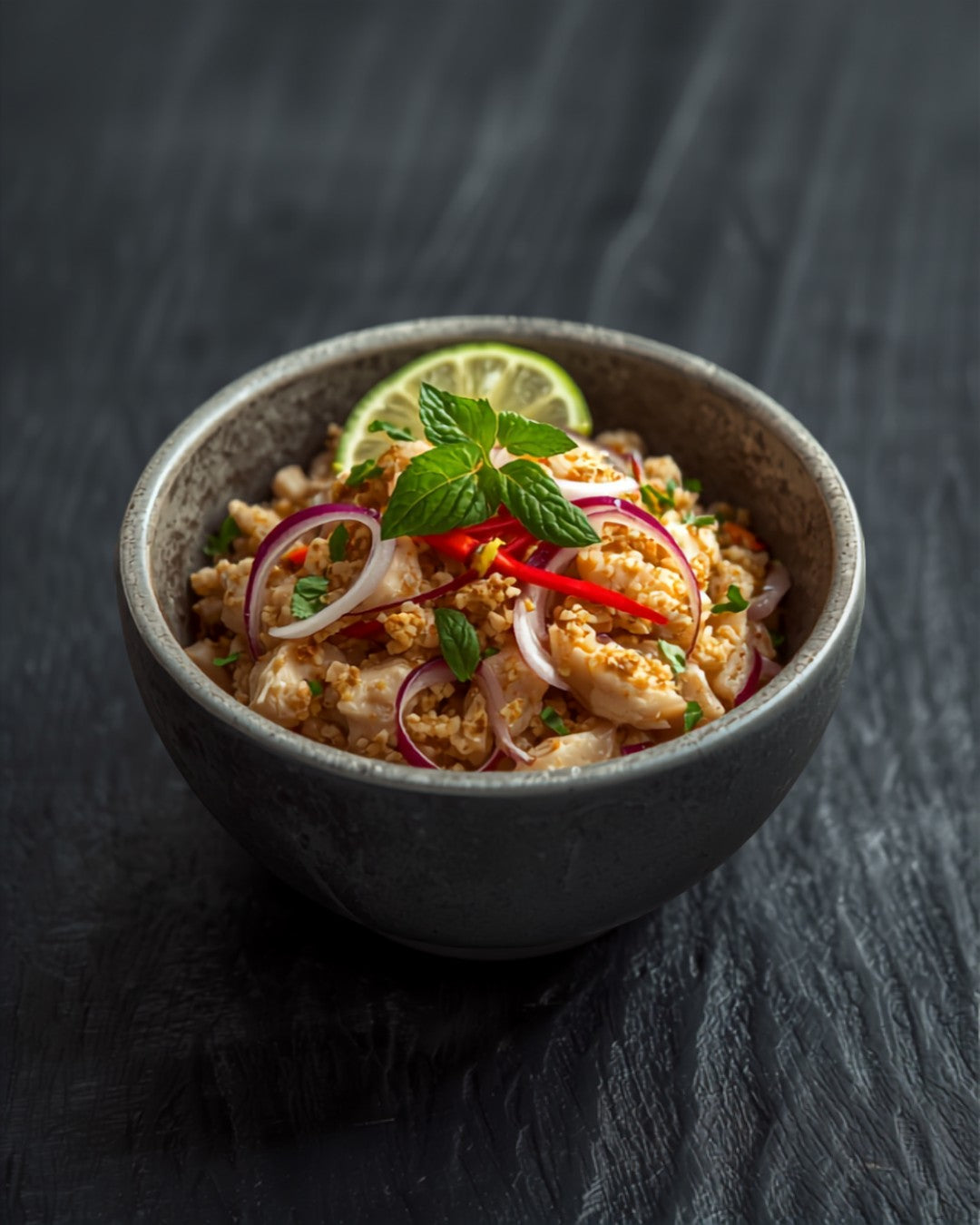 Laab Gai Thai minced chicken salad