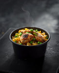 Roast chicken orzo lunch pot