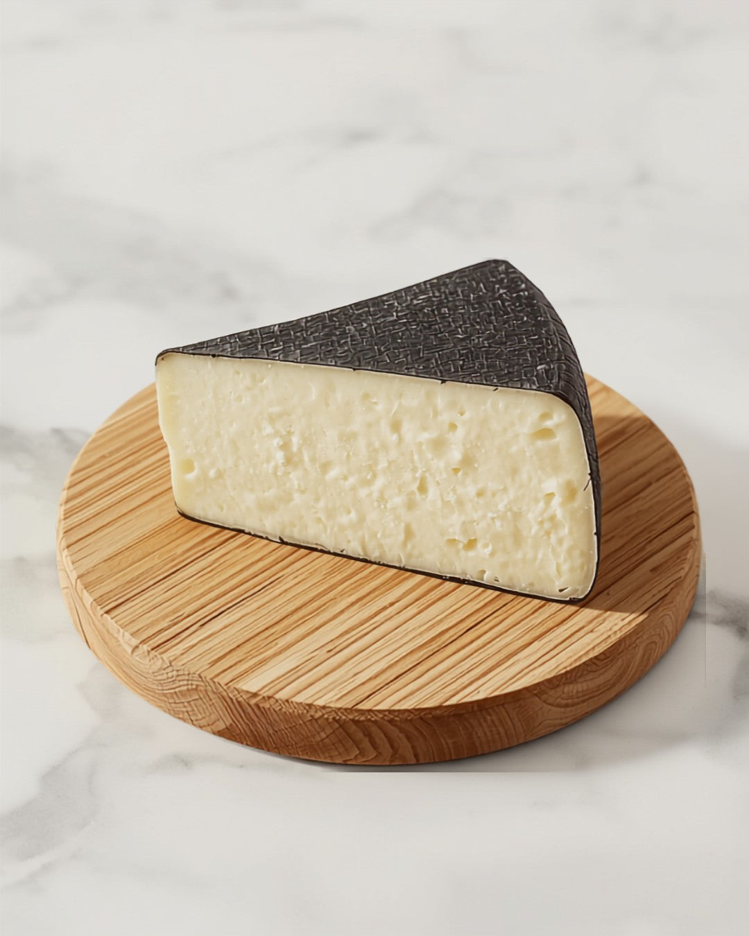Carboncino ash-coated cheese